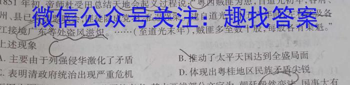 2024年湖北省普通高中学业水平选择性考试冲刺压轴卷(二)2历史试卷答案