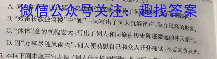 广东省高一云浮市2023-2024学年第二学期高中教学质量检测(24-564A)语文