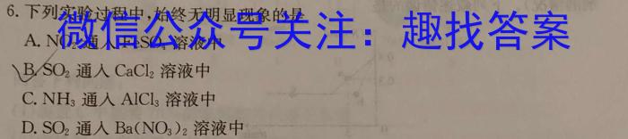 2024年安徽省中考学业水平检测 (B)化学