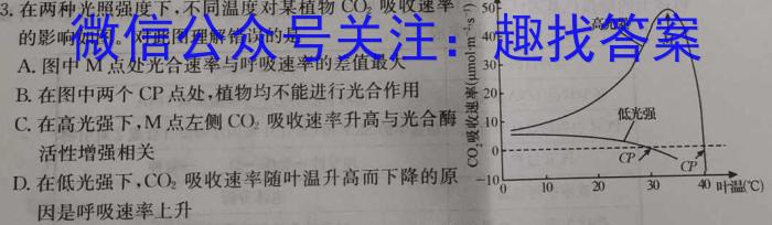 [石家庄三检]石家庄市2024年普通高中学校毕业年级教学质量检测(三)3生物