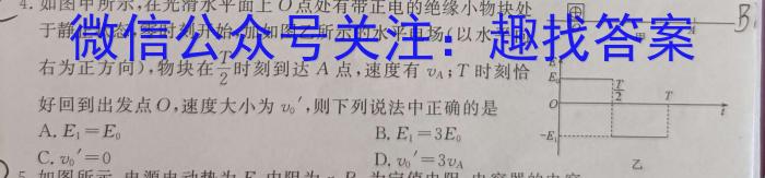 2023-2024学年度高三下学期自我提升二模测试物理试卷答案