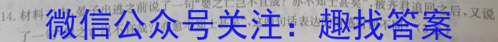 2024年湖北省普通高中学业水平选择性考试冲刺压轴卷(二)2语文