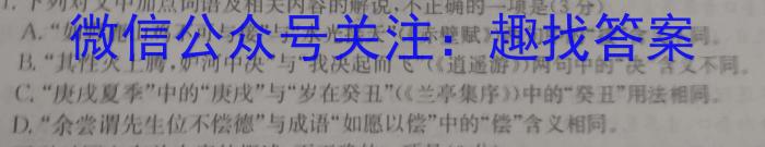 2024年湛江市普通高考第二次模拟测试(390C)语文