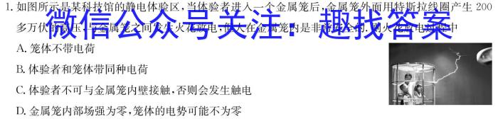 江西省2024年初中学业水平考试原创仿真押题试题卷一物理试卷答案