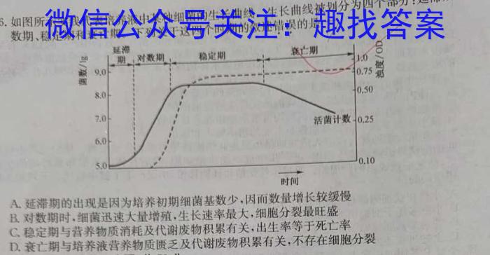 河北省2023~2024学年度八年级下学期期末综合评估 8L R-HEB生物学试题答案