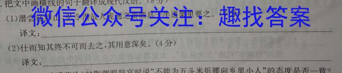 江西省2023-2024学年度八年级阶段性练习（五）/语文