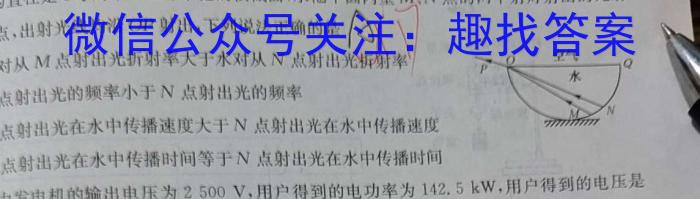 山东省2023-2024学年下学期高二质量检测联合调考物理