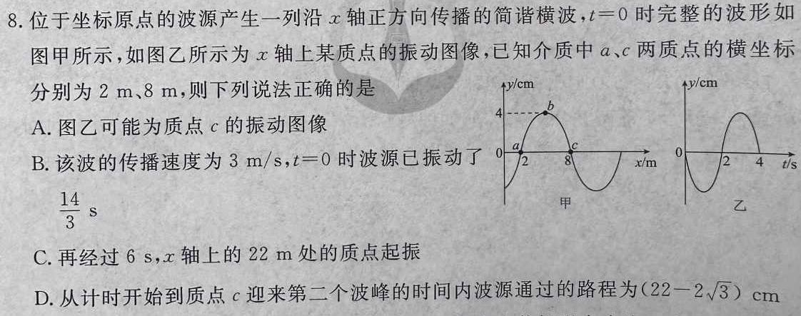 [今日更新]2024年河南省普通高中招生模拟试卷（密卷）.物理试卷答案