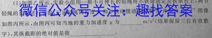 皖智教育 安徽第一卷·2024年安徽中考信息交流试卷(六)6物理试卷答案