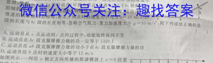 2024年广东省初中学业水平模拟联考(二)物理试题答案