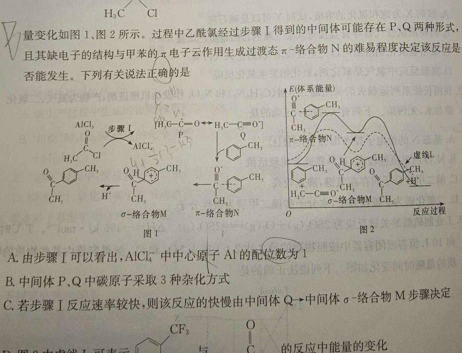 【热荐】贵州省黔东南州2024届12月份高三统测(24-214C)化学