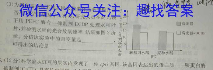 珠海市2025届高三第一次摸底考试生物学试题答案