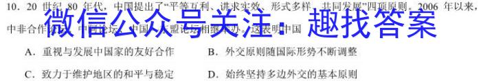 炎德英才大联考 长沙市一中2025届高三月考试卷(一)1历史