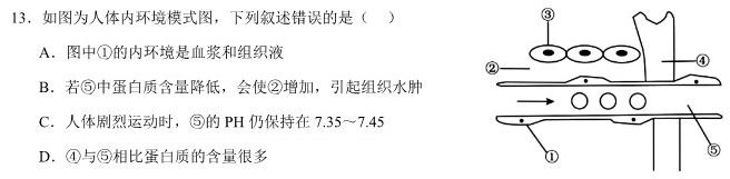 2024年河北省初中毕业生升学文化课模拟考试（压轴型）生物