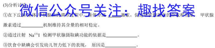 [厦门三检]2024届厦门市高中毕业班第三次质量检测生物学试题答案