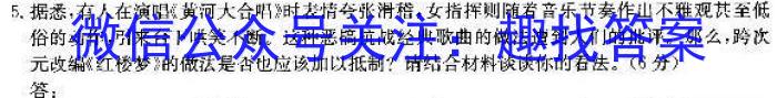 陕西省普通高中高二年级新高考适应性考试(×加黑点)语文