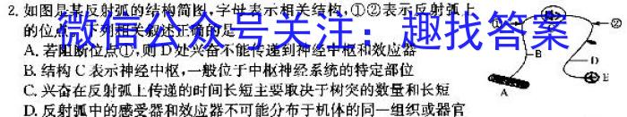 山东省聊城市2023-2024学年度高二第一学期期末教学质量抽测生物学试题答案