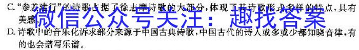 2023年陕西省九年级模拟检测卷(方框套空心菱形)/语文