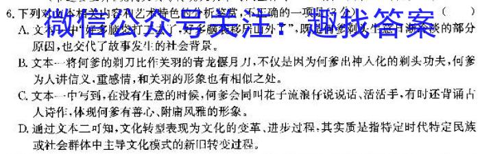 安徽省霍邱县正华外语学校2023~2024学年度高二年级期末考试/语文