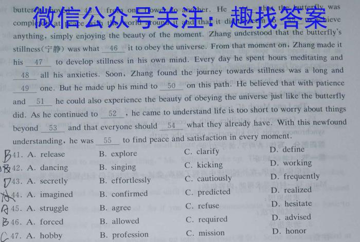 江西省萍乡市2024年九年级学业水平模拟考试英语