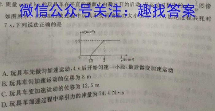 2024届河南省八市重点高中高三4月第一次模拟考试h物理