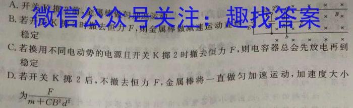 河南省内乡县2024年中招三模考试物理试卷答案