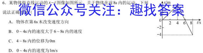 2023-2024学年度朝阳市高一年级期末考试(24408A)物理试卷答案