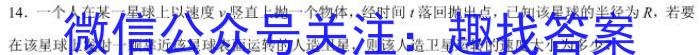 2024年河南省普通高中招生考试 密押卷A物理试题答案