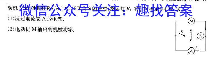 2024年河南省中考冲刺卷(一)物理`