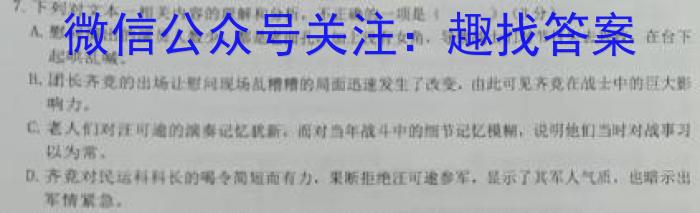 2024年普通高校招生全国统一考试猜题压轴卷(B)语文