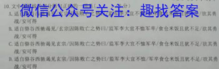 2024届高三9省联考（安徽、贵州）语文