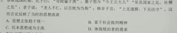 山西省2024年中考总复习专题训练 SHX(一)1历史