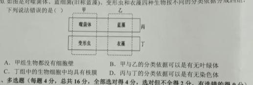 湖北省2024年高考冲刺模拟卷(一)生物