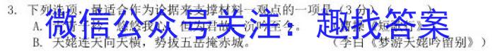 山东省2024-2025学年高中三年级摸底考试语文