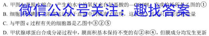 湖南省2024年普通高中高三级教学质量测试生物学试题答案