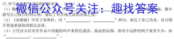 2024年安徽省初中学业水平考试冲刺（四）语文