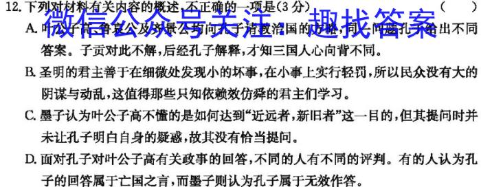 安徽省2024年九年级教学质量检测(24-CZ147c)/语文