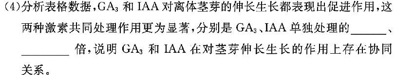 2024年普通高等学校招生全国统一考试适应性测试生物