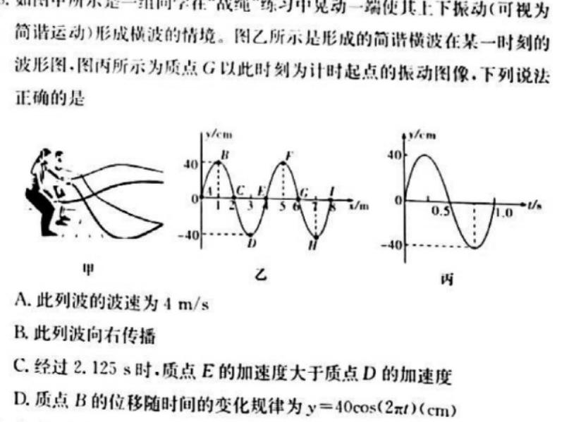 [今日更新]炎德英才大联考 雅礼中学2024届高三月考试卷(七)7.物理试卷答案