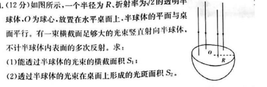 安徽省2024届下学期九年级开学考试（2.27）物理试题.