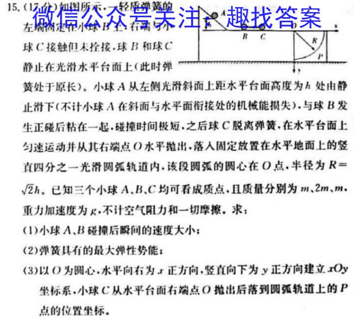 2024年河北省初中毕业生升学文化课模拟考试（导向一）物理`