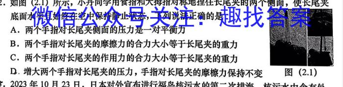 2024届湖南省高一12月联考(24-193A)f物理