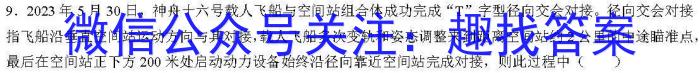 2023-2024学年（下）江西师大附中高三素养测试卷（2月入学考试）物理