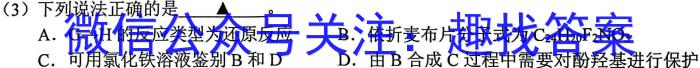 3炎德英才名校联考联合体2023年秋季高二年级第三次联考化学试题