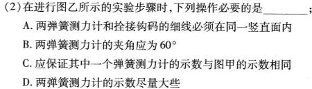 [今日更新]齐鲁名校大联考2024届山东省高三第二次学业质量联合检测.物理试卷答案