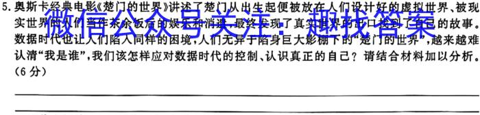 河南省2023-2024学年度七年级综合素养评估（五）语文