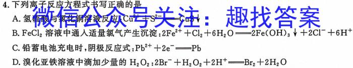 q湖南省2023年下学期高一12月联考化学