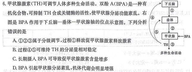 贵州省2024年春季学情半期联合作业拓展训练（七年级）生物