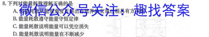 豫才教育 2024年河南省中招导航模拟试卷(八)8物理`