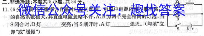 宣城市2023-2024学年度高二年级第一学期期末调研测试物理试卷答案